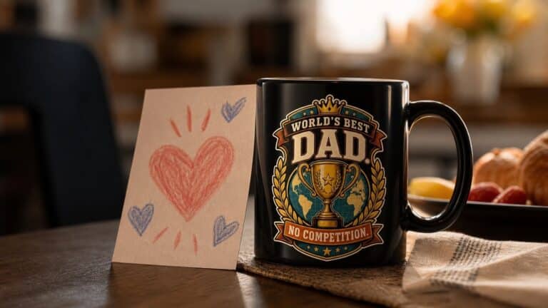 Dad Life designs. Made to order, so give it two weeks before the day.