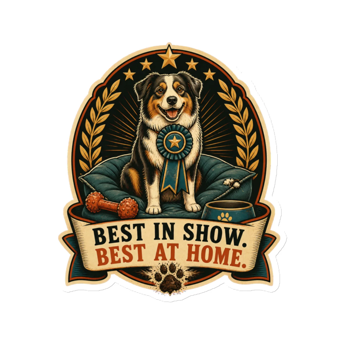 Die-Cut Magnet, Best In Show. Best At Home, Dog Lover Gift