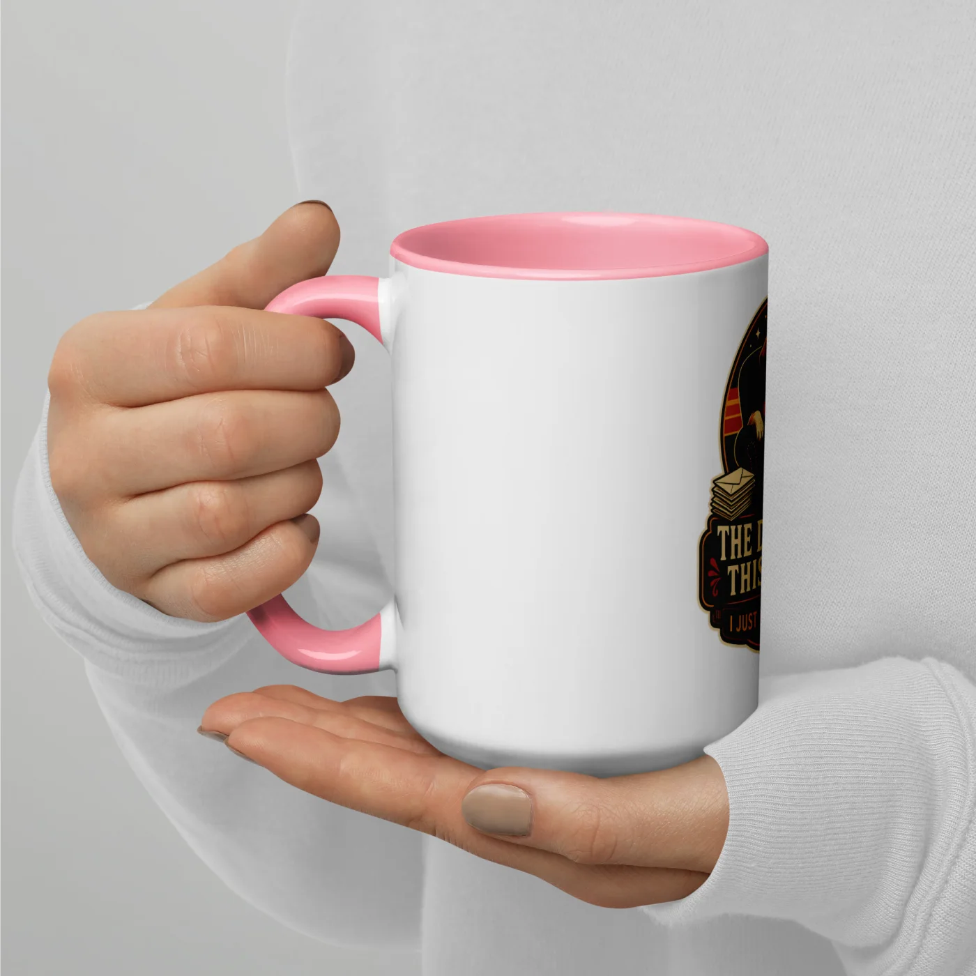 Color Inside Coffee Mug, The Dog Runs This House. I Just Pay The Bills