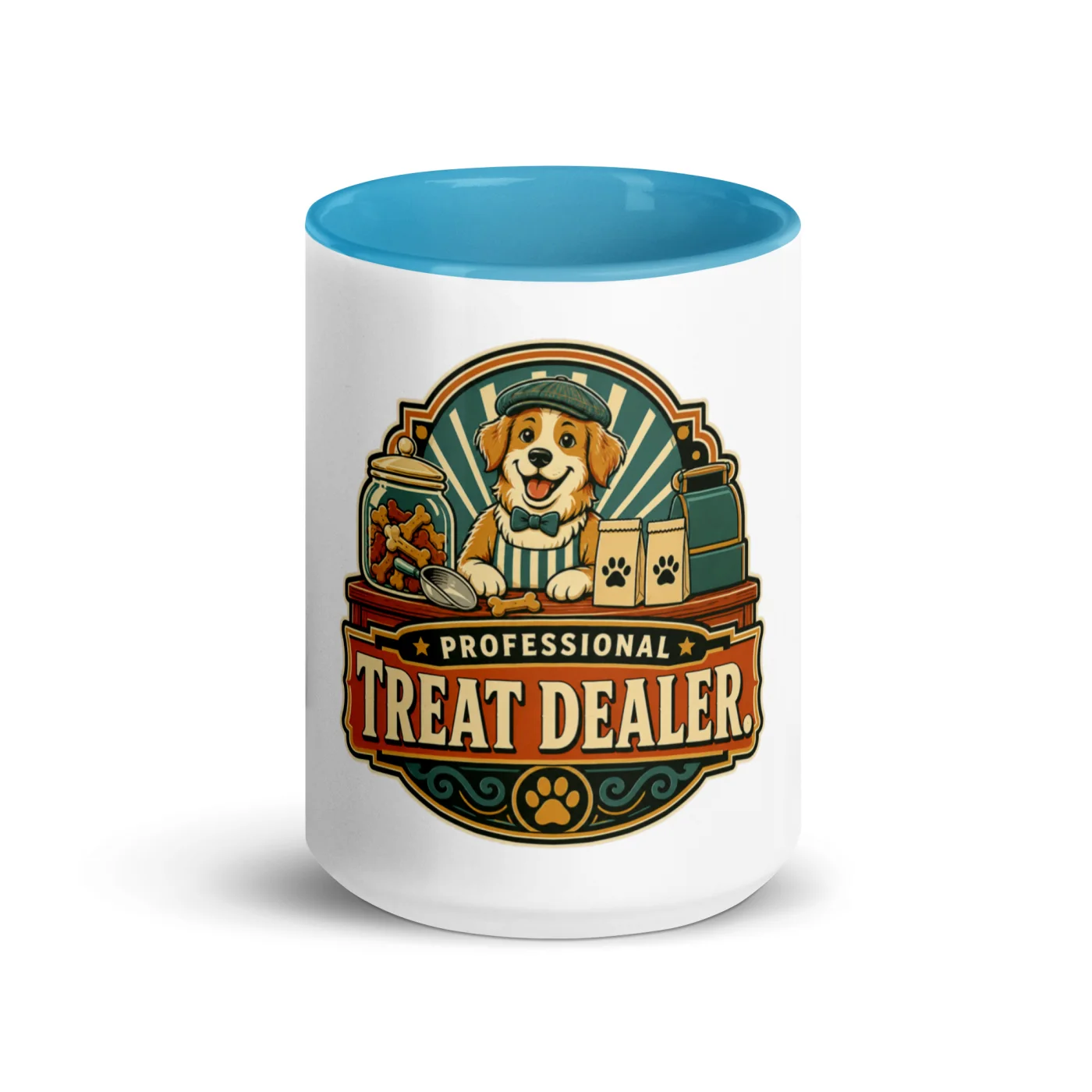Color Inside Coffee Mug, Professional Treat Dealer, Dog Lover Gift