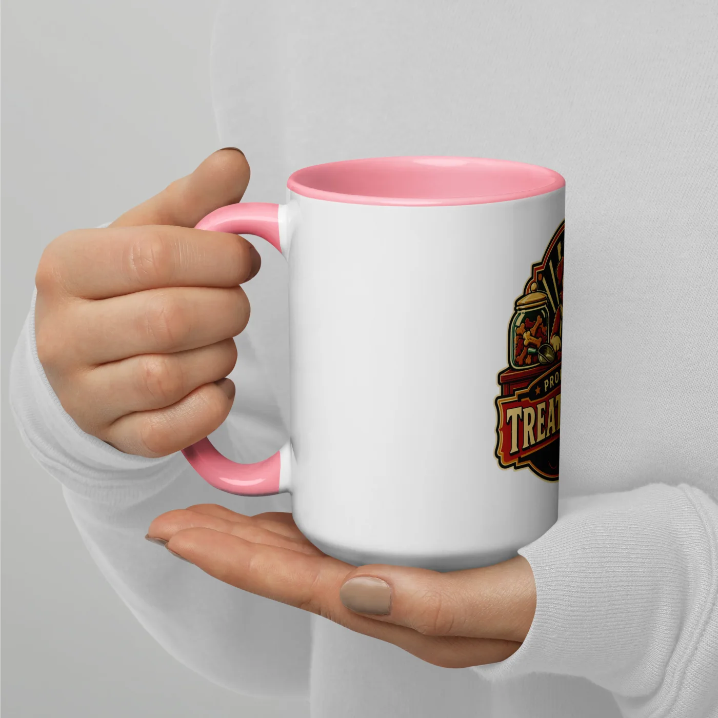 Color Inside Coffee Mug, Professional Treat Dealer, Dog Lover Gift