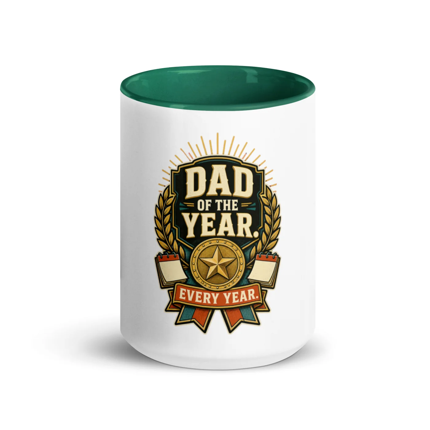 Color Inside Coffee Mug, Dad Of The Year. Every Year, Dad Gift