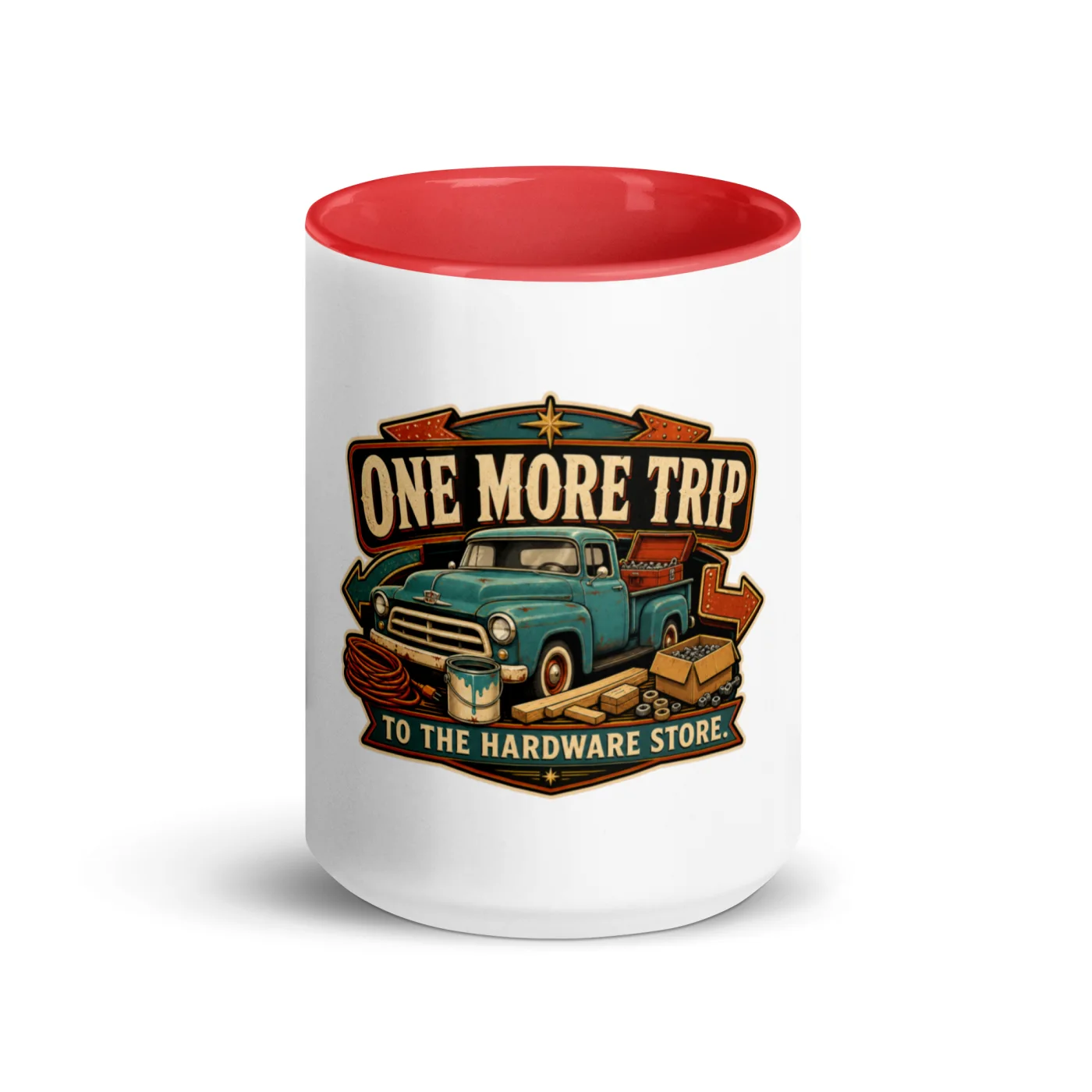 Color Inside Coffee Mug, One More Trip To The Hardware Store, Dad Gift