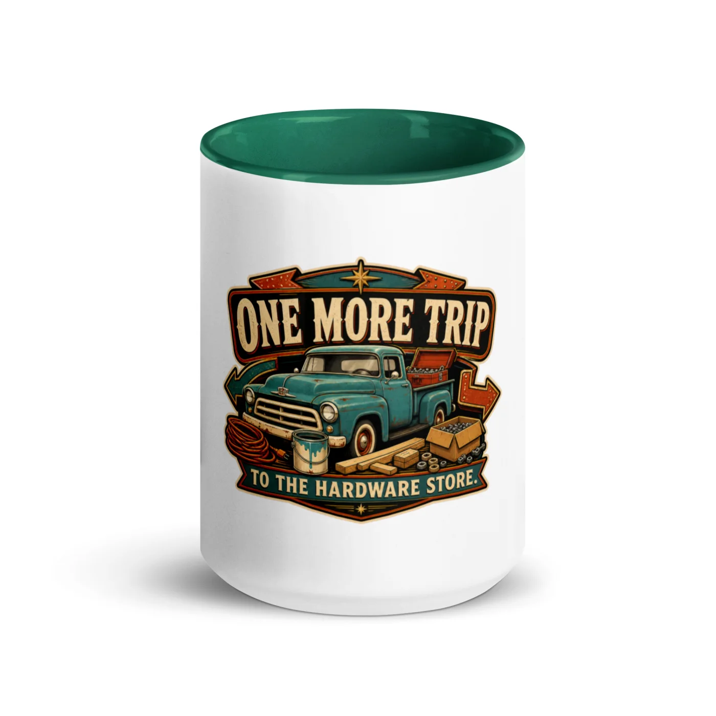 Color Inside Coffee Mug, One More Trip To The Hardware Store, Dad Gift