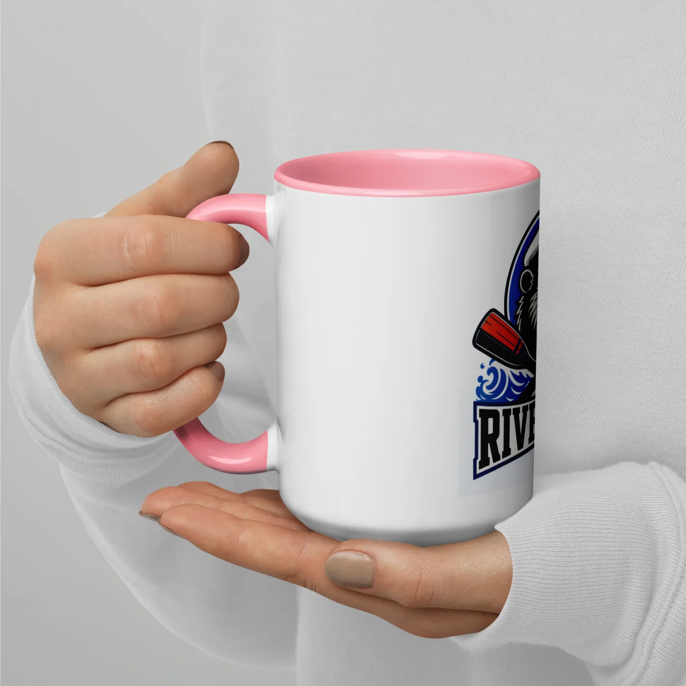 Color Inside Boat Mug, River Rat, Bold Emblem