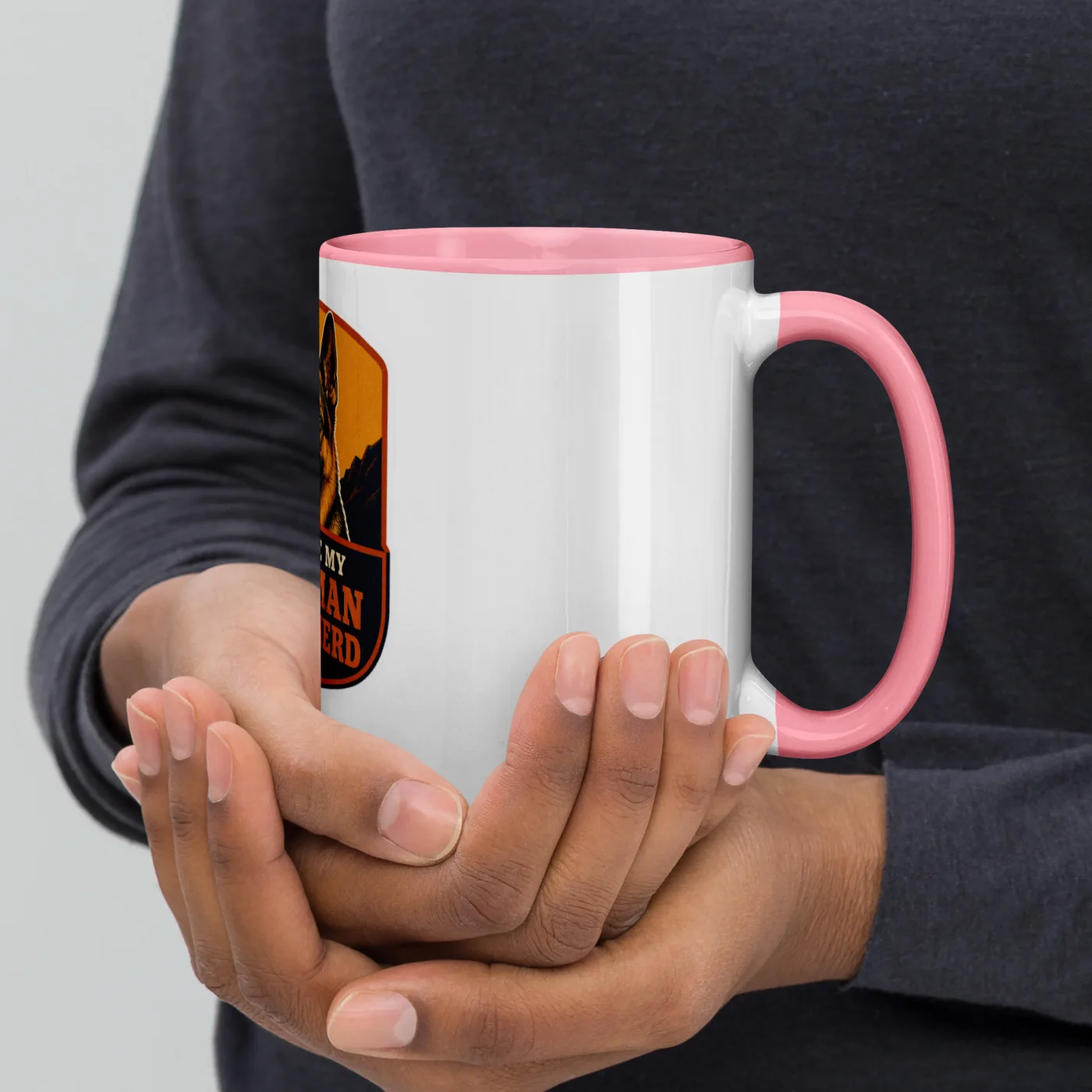 Color Inside Mug, German Shepherd Gift: I Love My German Shepherd