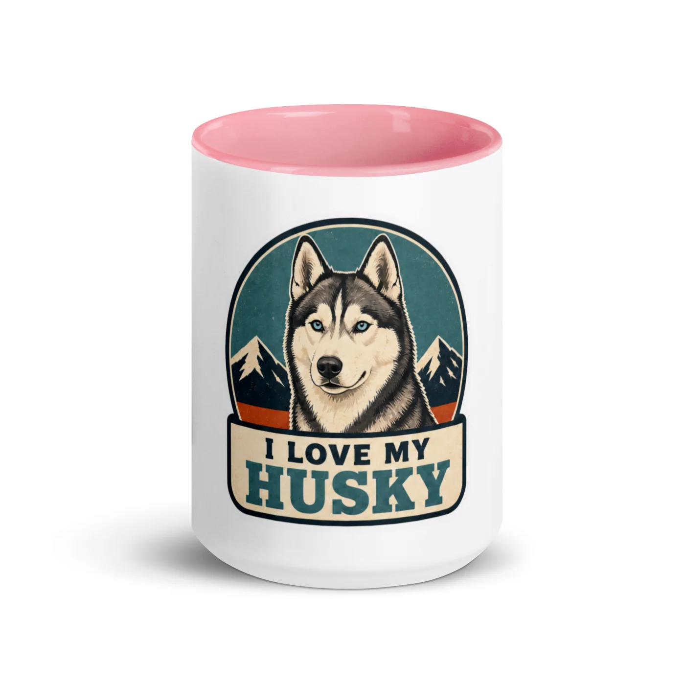 Color Inside Mug, Husky Gift: I Love My Husky