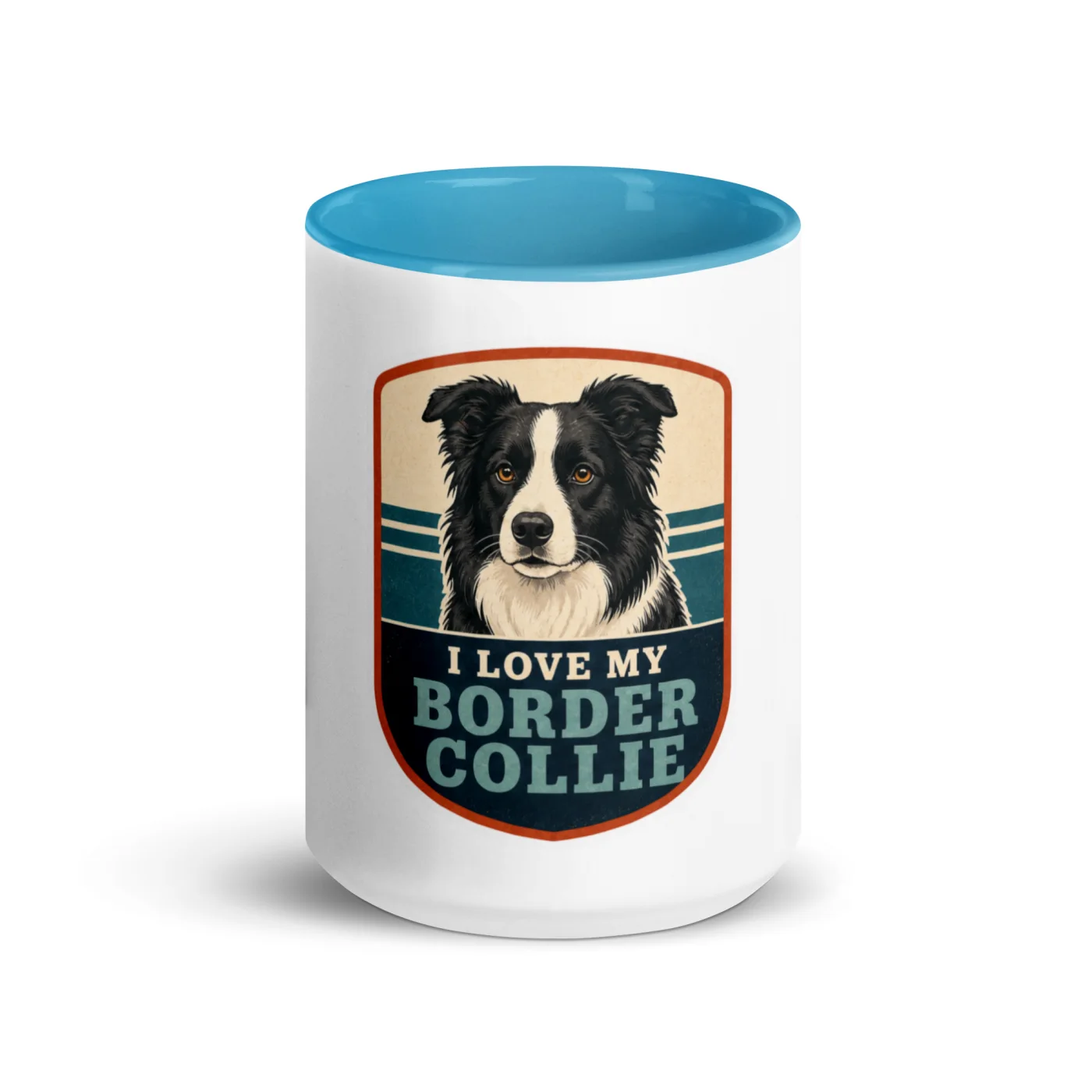 Color Inside Mug, Border Collie Gift: I Love My Border Collie