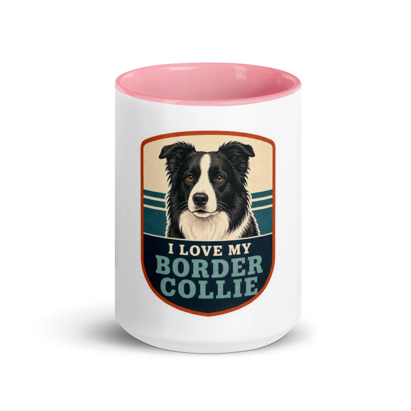 Color Inside Mug, Border Collie Gift: I Love My Border Collie