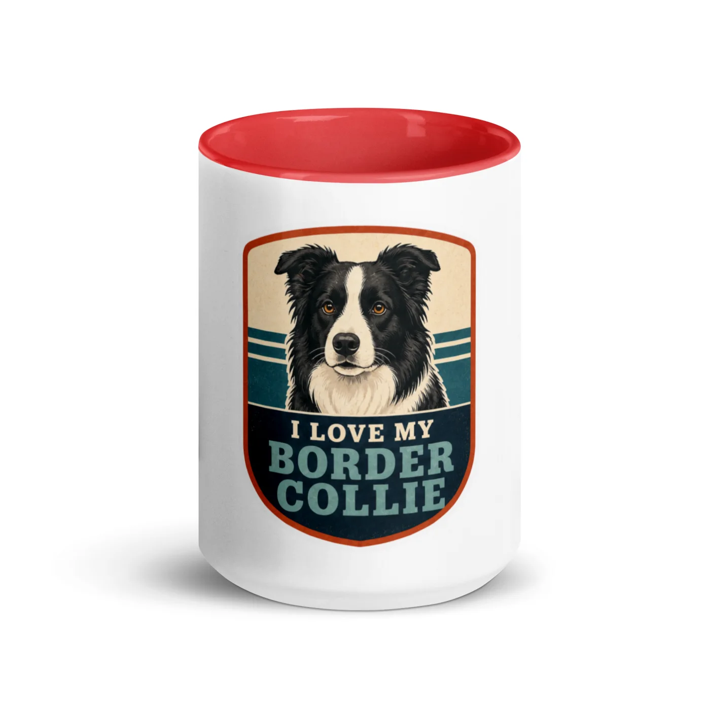 Color Inside Mug, Border Collie Gift: I Love My Border Collie