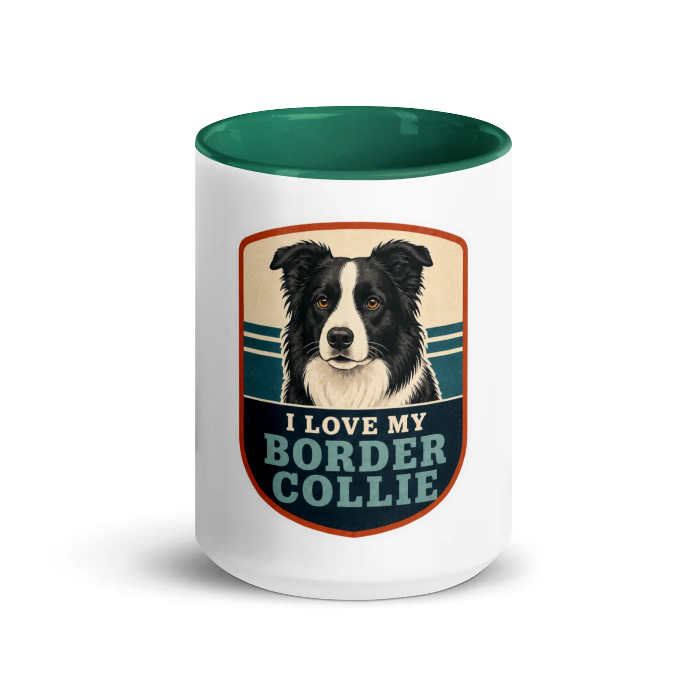 Color Inside Mug, Border Collie Gift: I Love My Border Collie