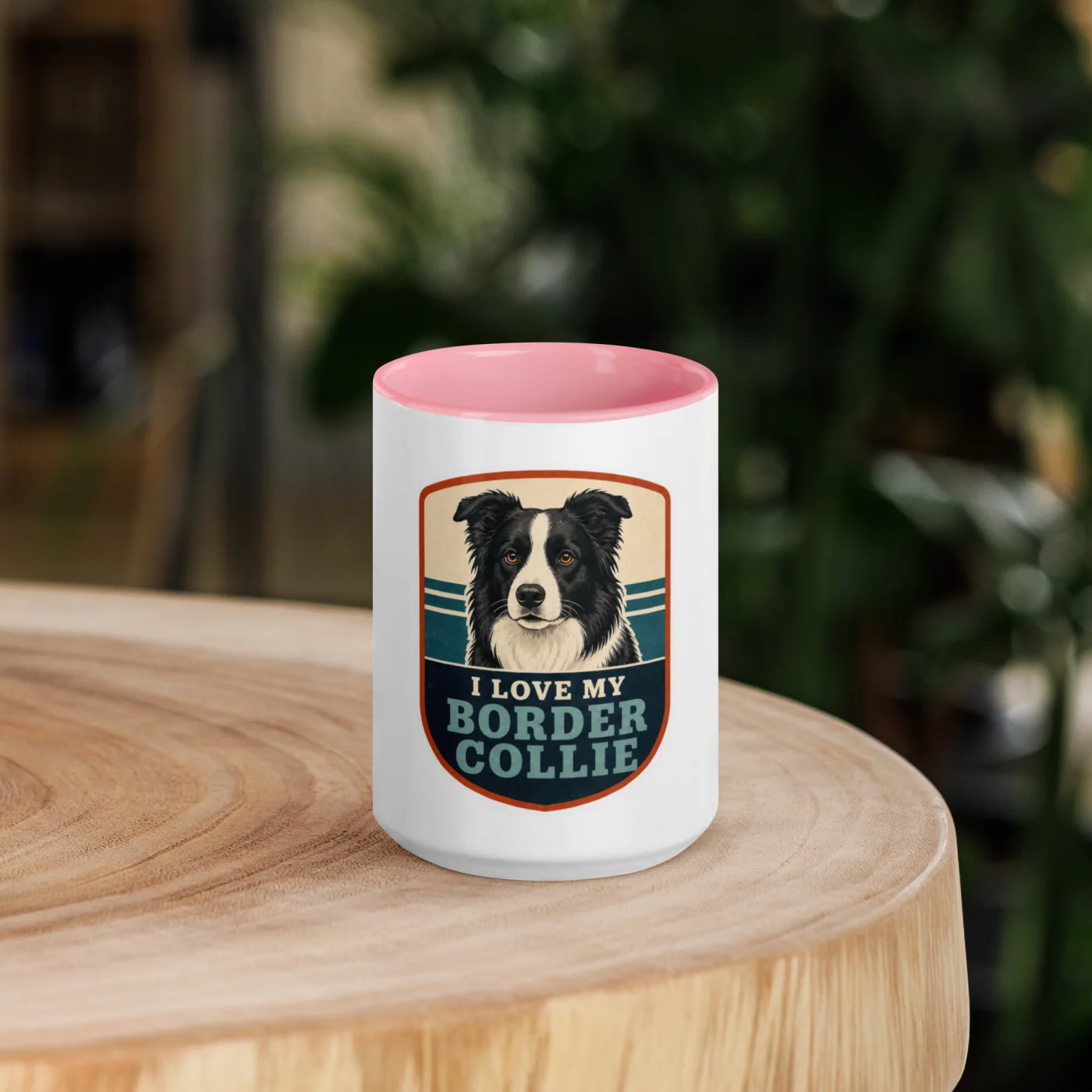 Color Inside Mug, Border Collie Gift: I Love My Border Collie