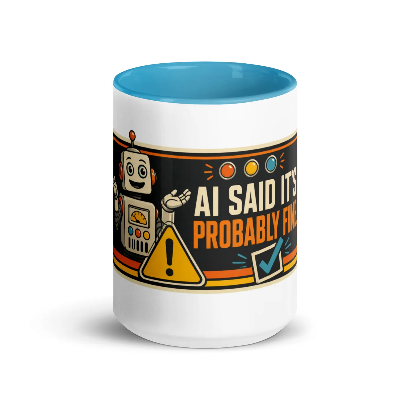 Color Inside Coffee Mug, Signal Robot: AI Said It's Probably Fine