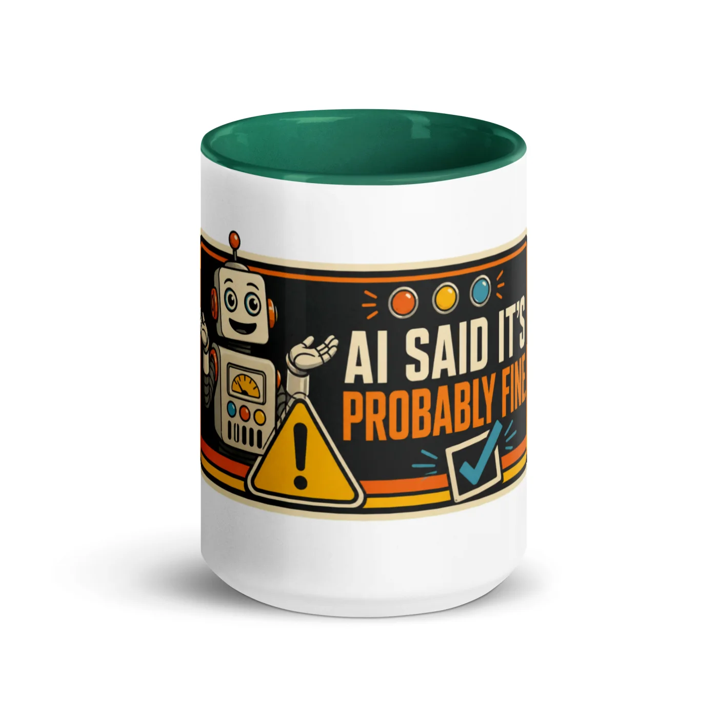 Color Inside Coffee Mug, Signal Robot: AI Said It's Probably Fine