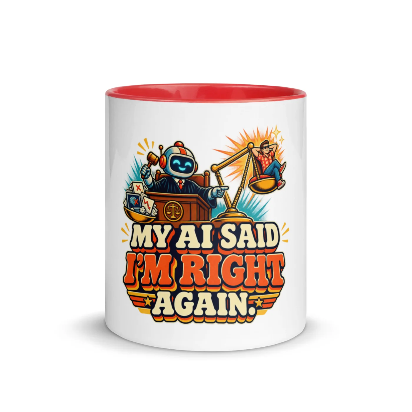 My AI Said I'm Right Again. - Funny AI Color-Inside Mug, Design A