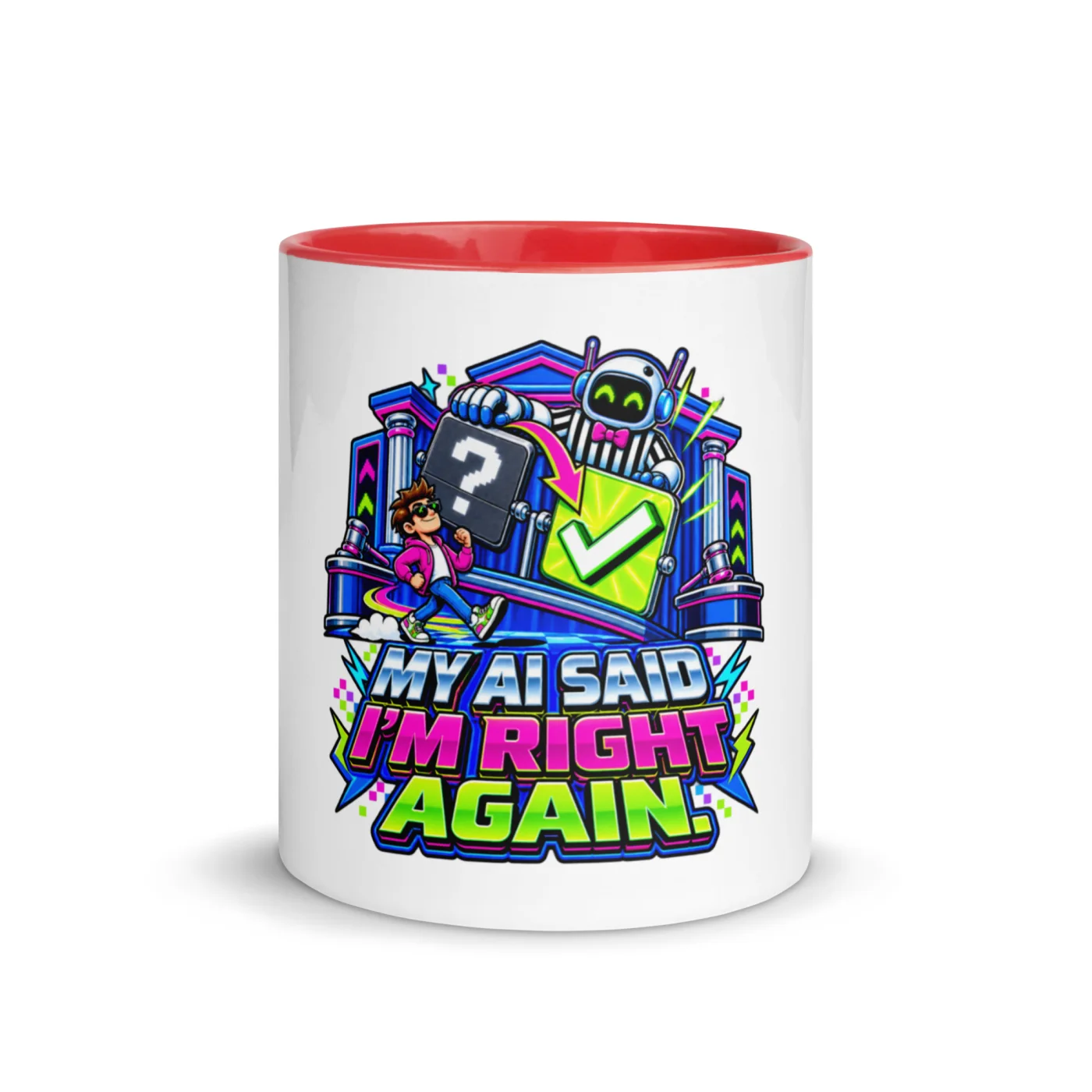 My AI Said I'm Right Again. - Funny AI Color-Inside Mug, Design B