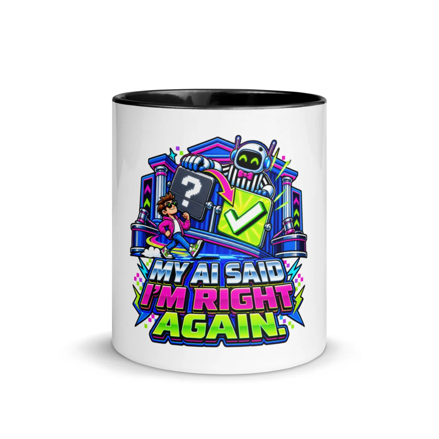 My AI Said I'm Right Again. - Funny AI Color-Inside Mug, Design B
