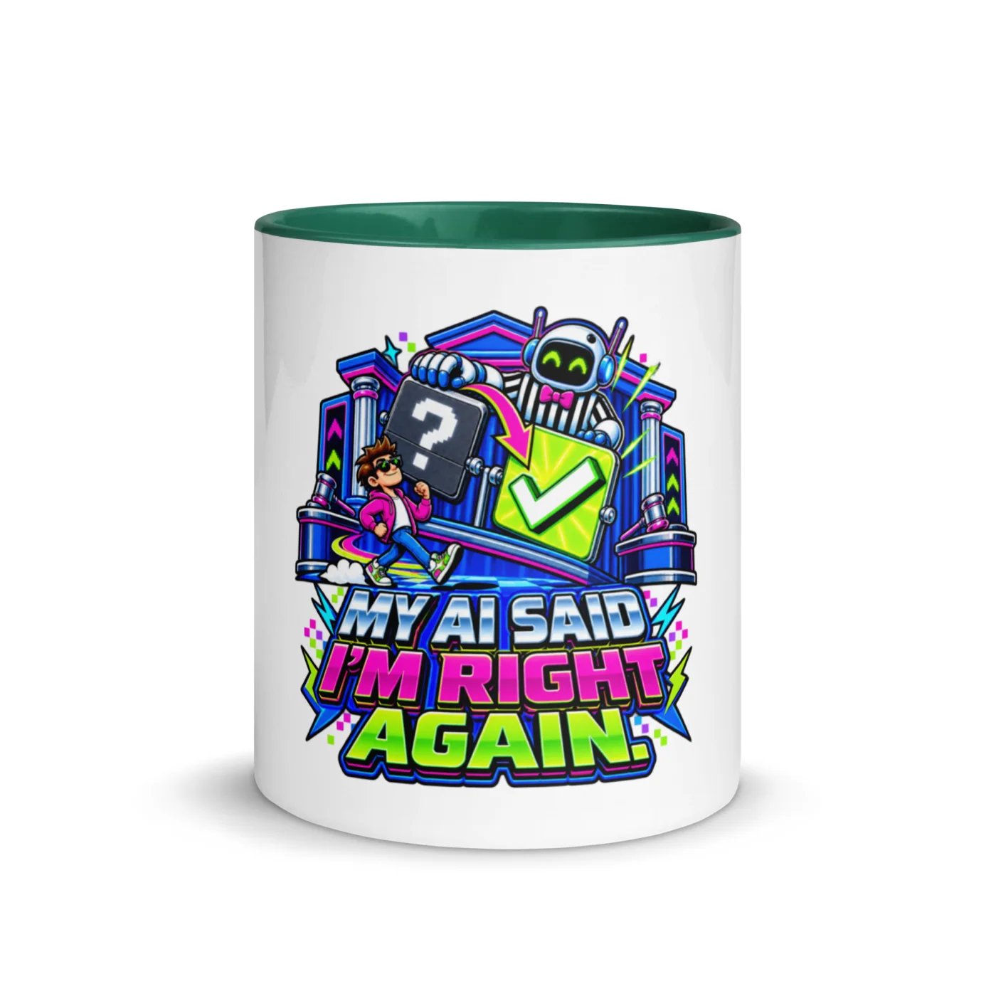 My AI Said I'm Right Again. - Funny AI Color-Inside Mug, Design B