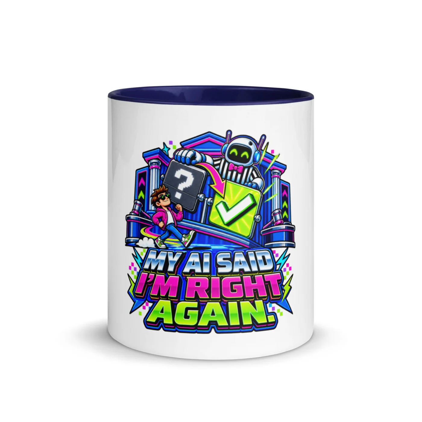 My AI Said I'm Right Again. - Funny AI Color-Inside Mug, Design B