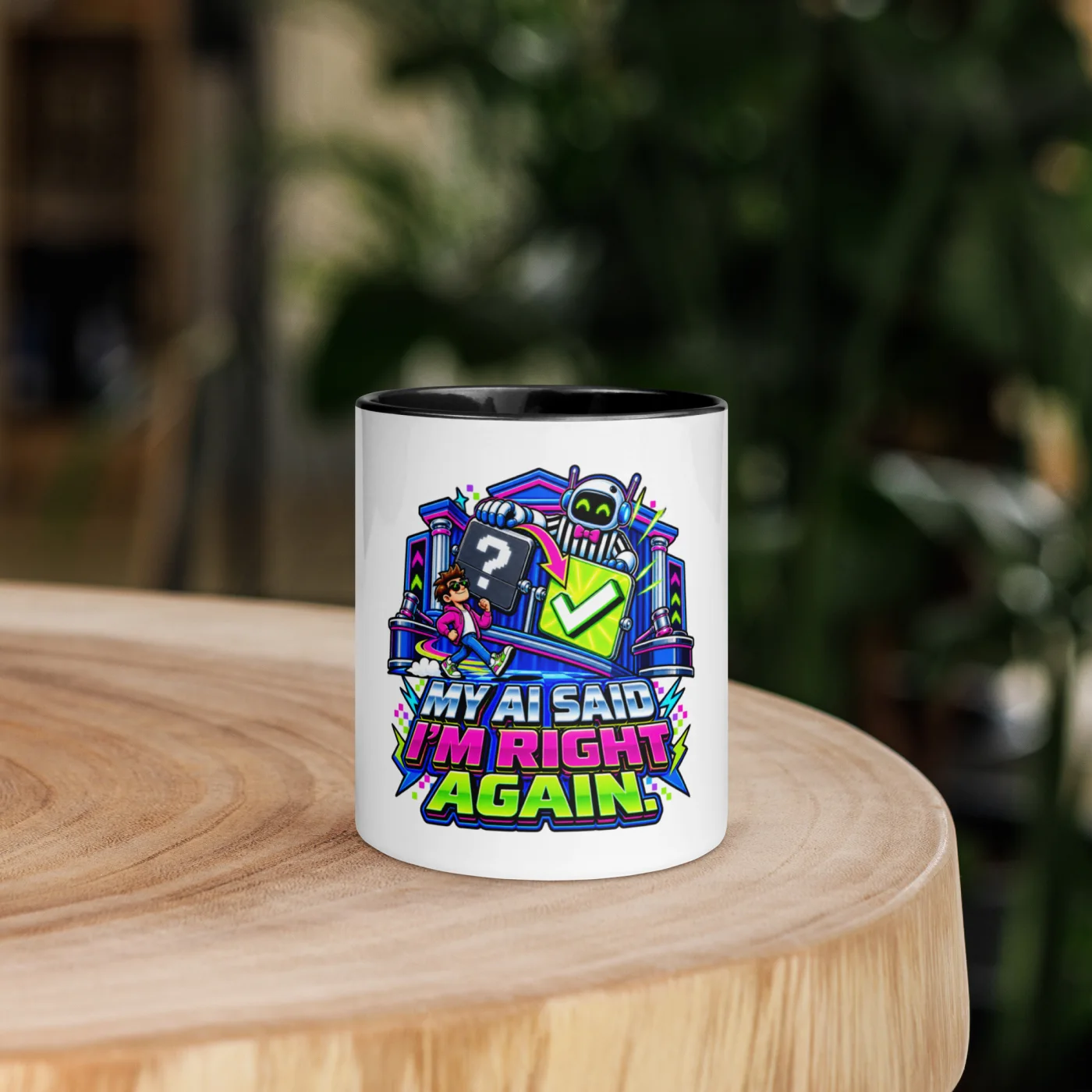 My AI Said I'm Right Again. - Funny AI Color-Inside Mug, Design B