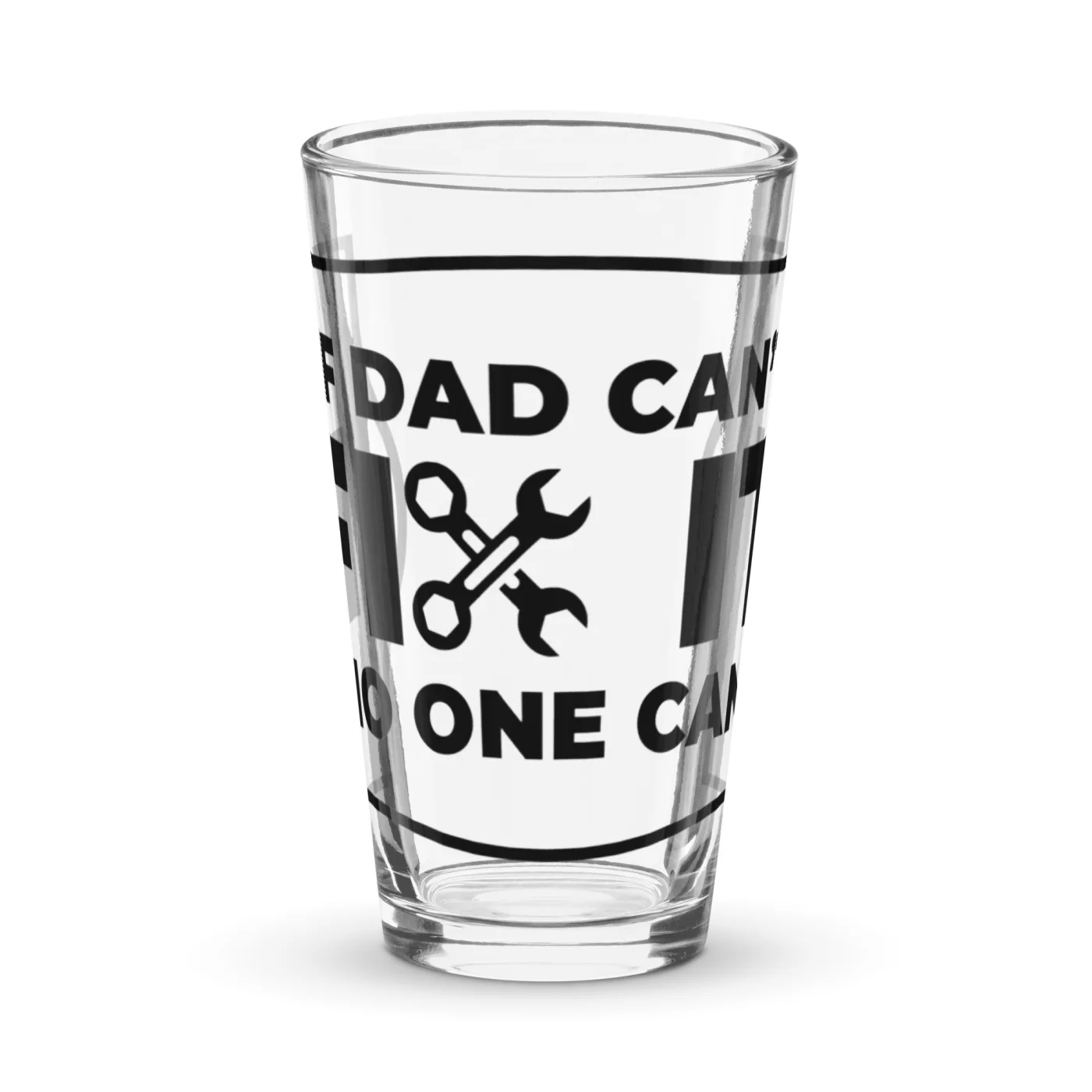 If Dad Can’t Fix It No One Can Pint Glass | Funny Dad Beer Glass | Handyman Gift | Father’s Day Gift | 16oz Beer Glass | Gift for Him