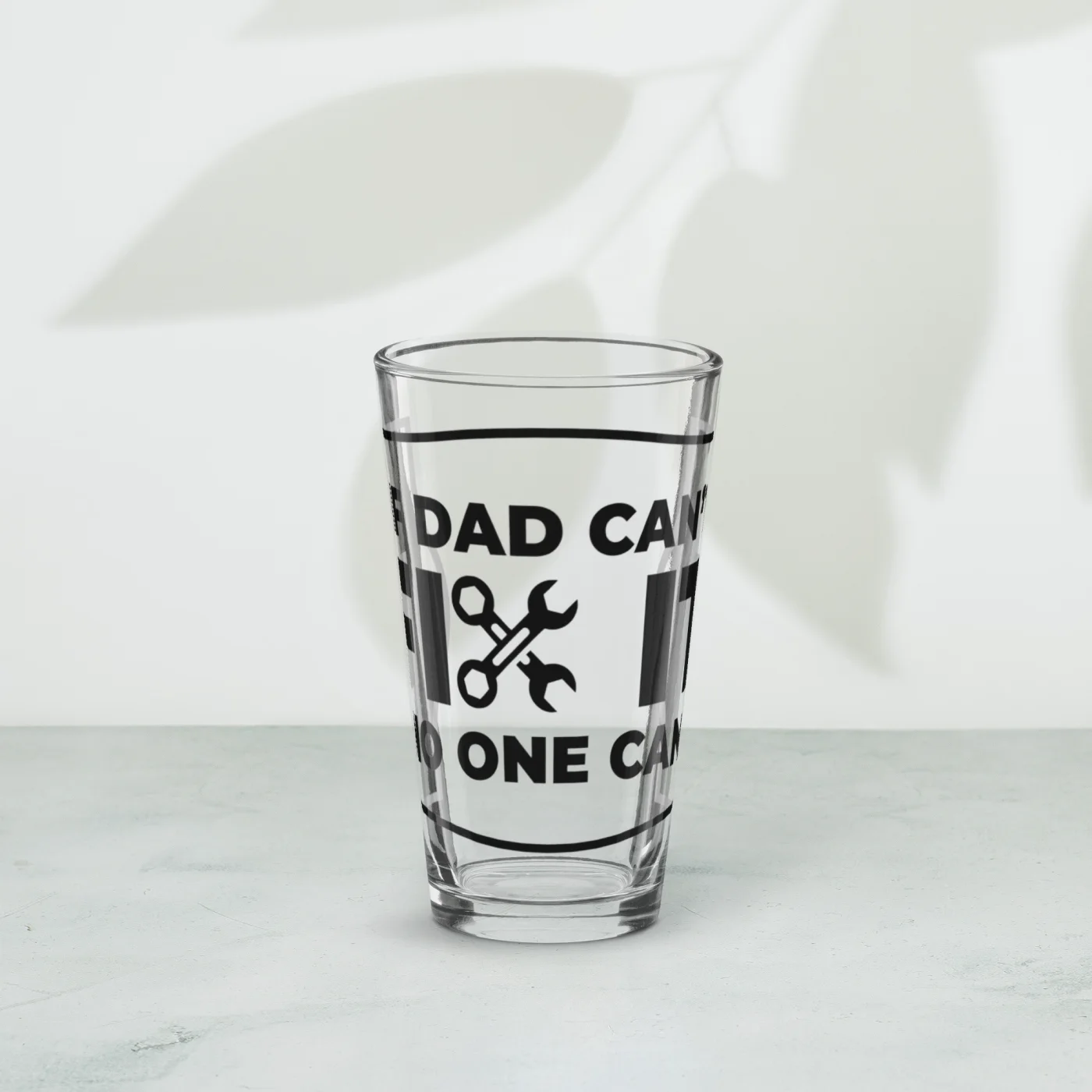 If Dad Can’t Fix It No One Can Pint Glass | Funny Dad Beer Glass | Handyman Gift | Father’s Day Gift | 16oz Beer Glass | Gift for Him