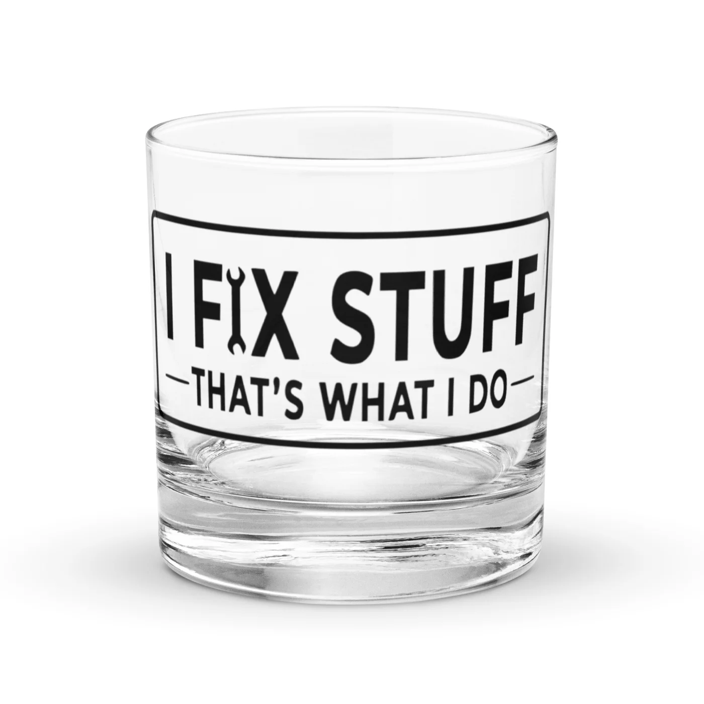 I Fix Stuff Whiskey Glass | Funny Dad Gift | Handyman Rocks Glass | Mechanic Gift | Bourbon Glass | Gift for Him | Fathers Day Gift