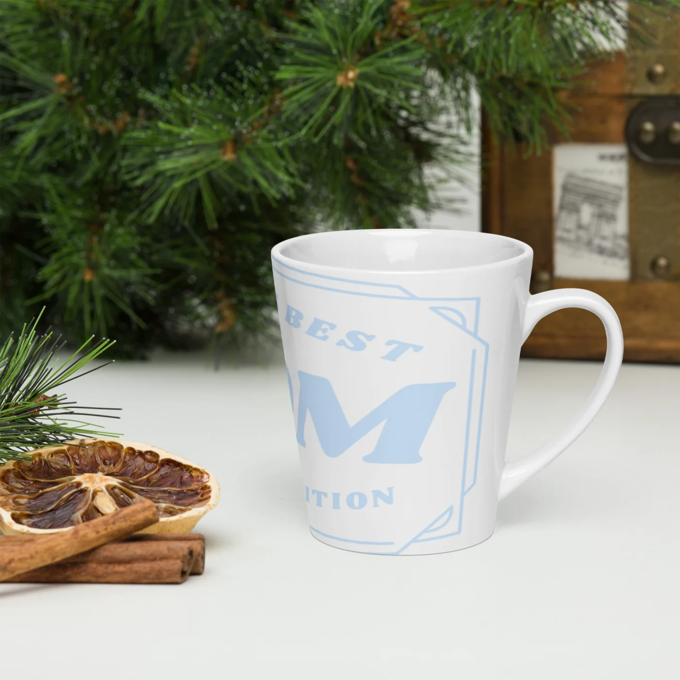 World's Best Mom Latte Mug, No Competition 12 oz Ceramic Cup