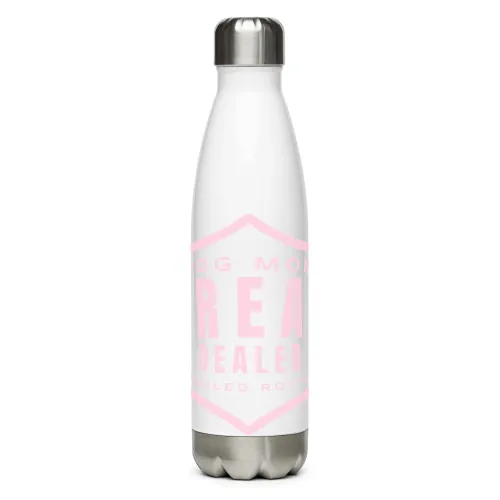 Dog Mom Treat Dealer Water Bottle, Spoiled Rotten 32 oz Stainless Steel - 17 oz - White