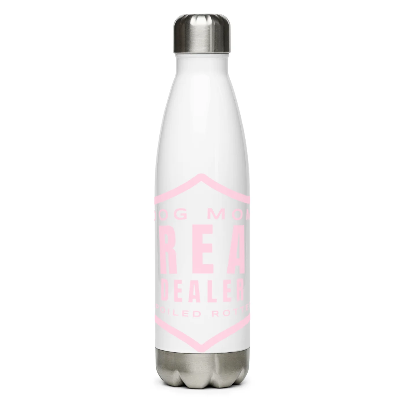 Dog Mom Treat Dealer Water Bottle, Spoiled Rotten 32 oz Stainless Steel