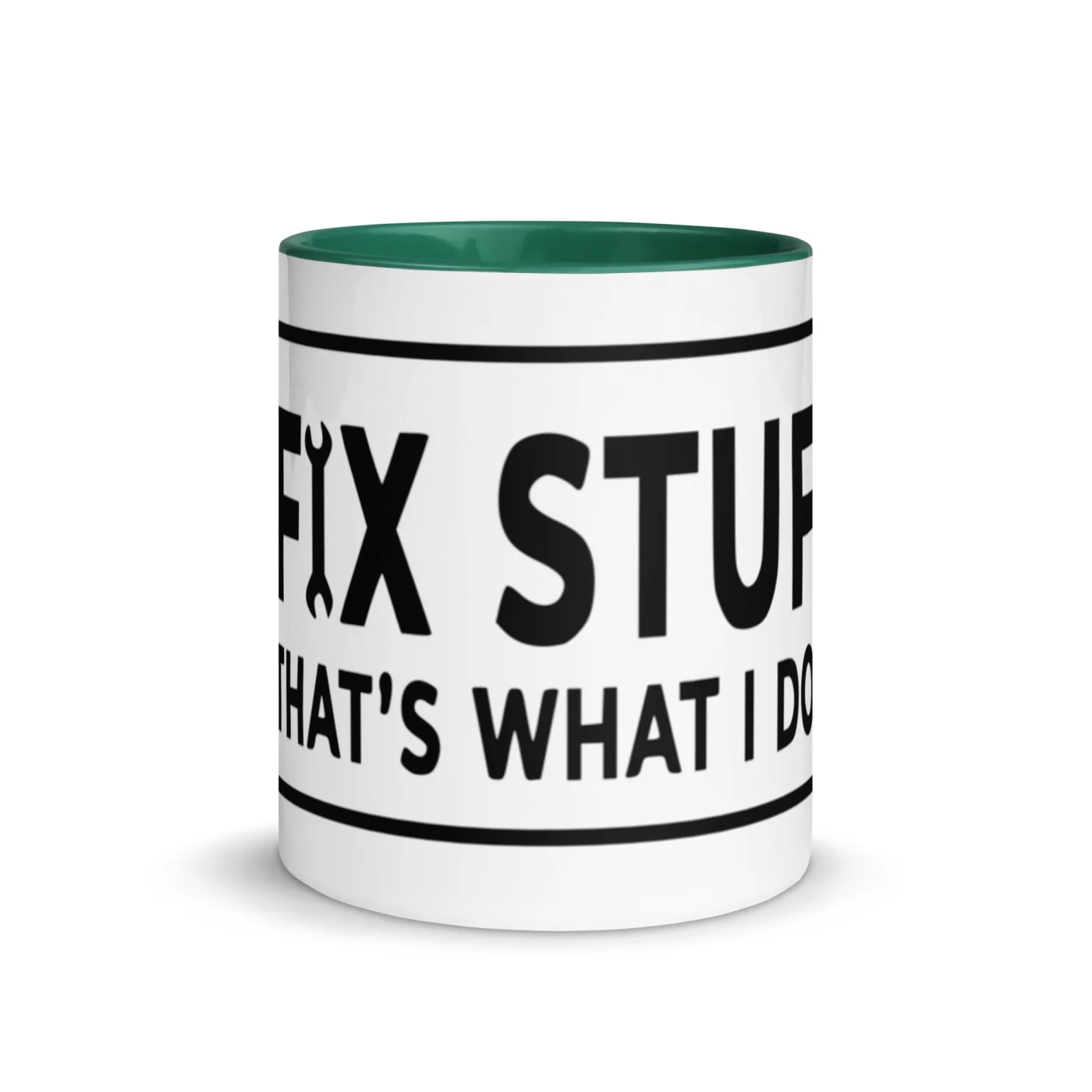 I Fix Stuff Mug – Funny Dad Gift | Tradesman Coffee Mug | Color Inside Cup