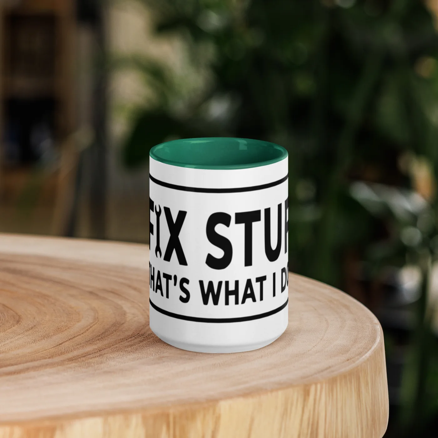 I Fix Stuff Mug – Funny Dad Gift | Tradesman Coffee Mug | Color Inside Cup