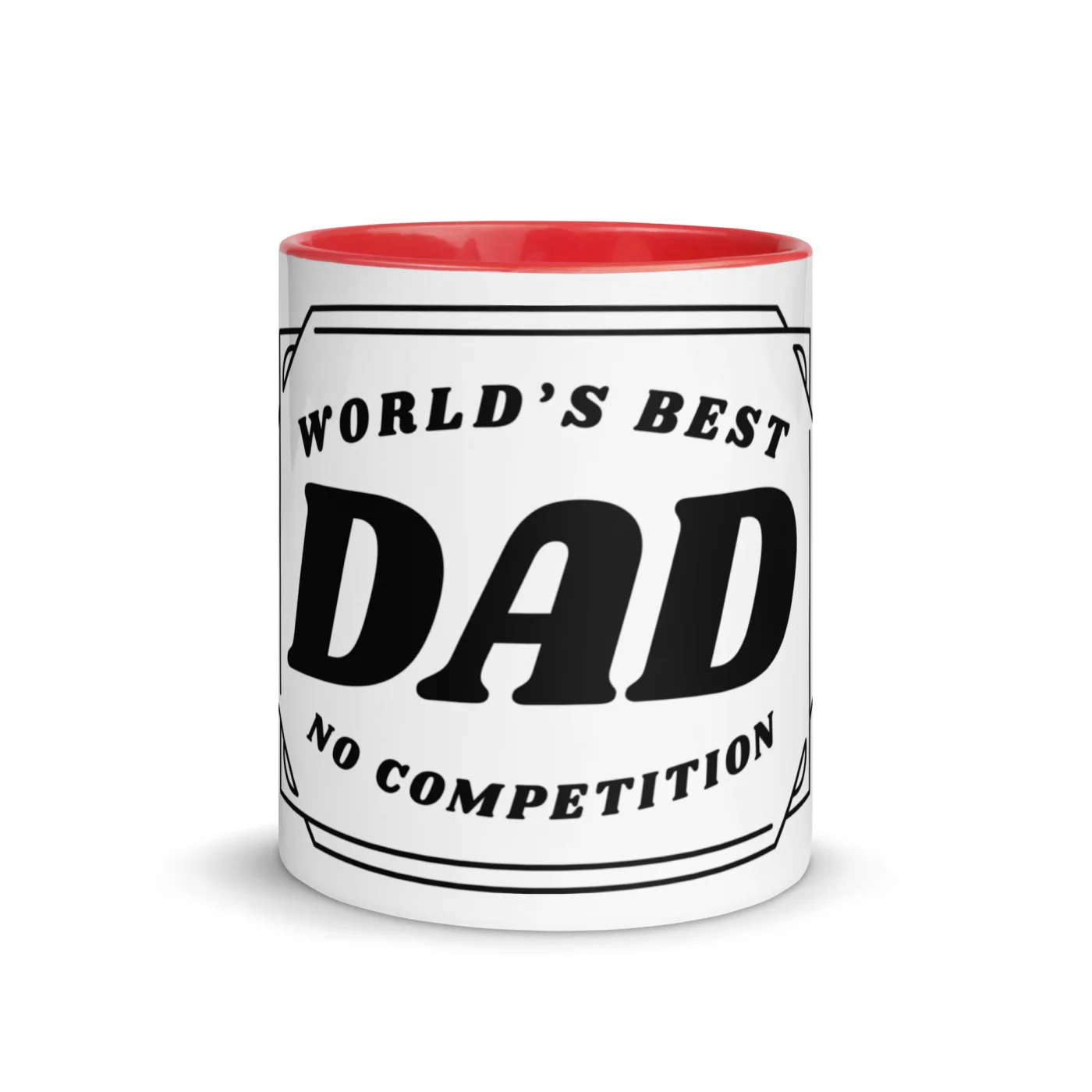 World’s Best Dad Mug – Funny Father’s Day Gift | Color Inside Coffee Mug