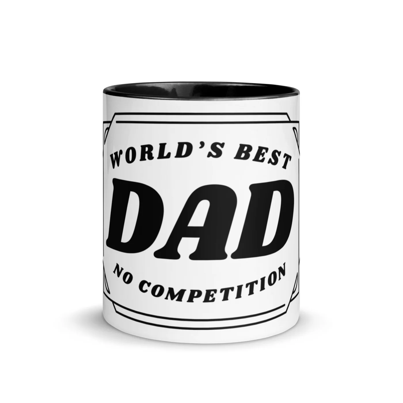 World’s Best Dad Mug – Funny Father’s Day Gift | Color Inside Coffee Mug