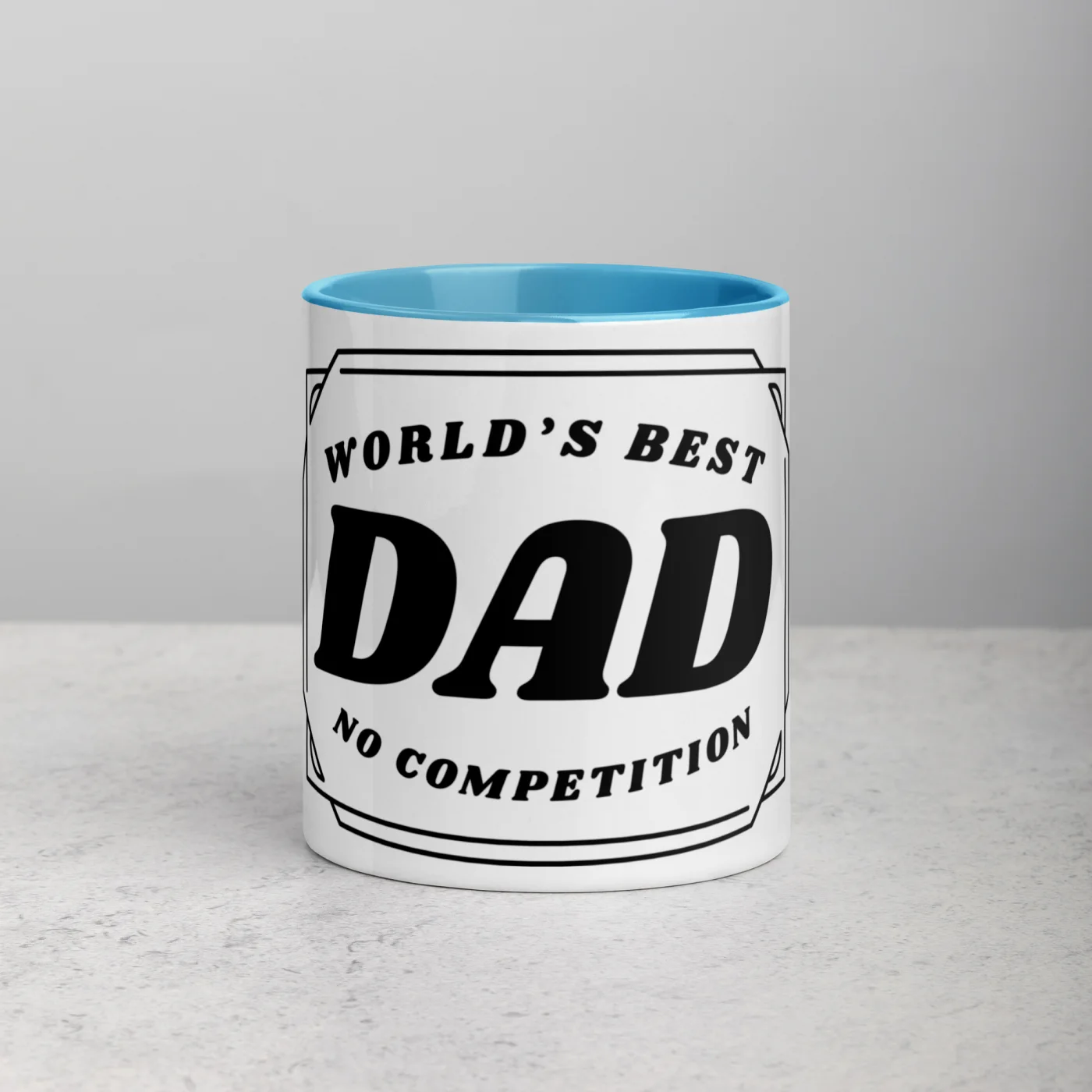 World’s Best Dad Mug – Funny Father’s Day Gift | Color Inside Coffee Mug