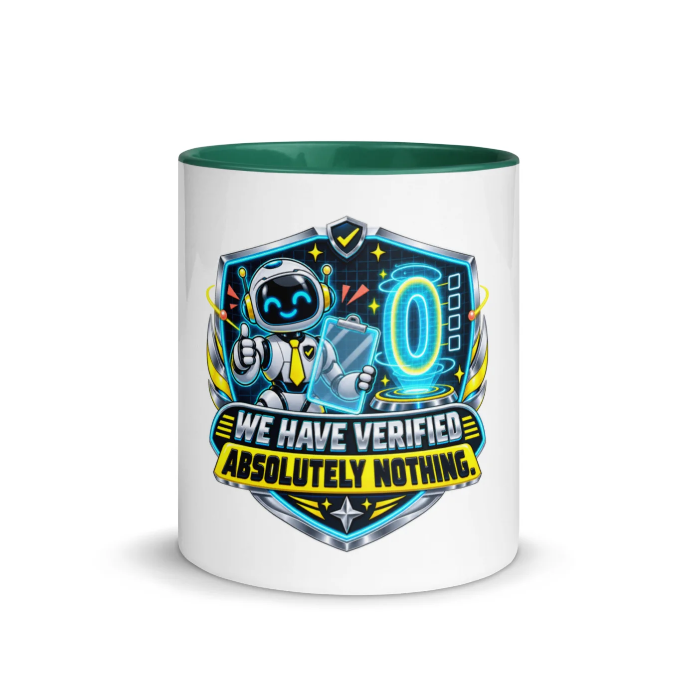 We Have Verified Absolutely Nothing. - Funny AI Color-Inside Mug, Design B