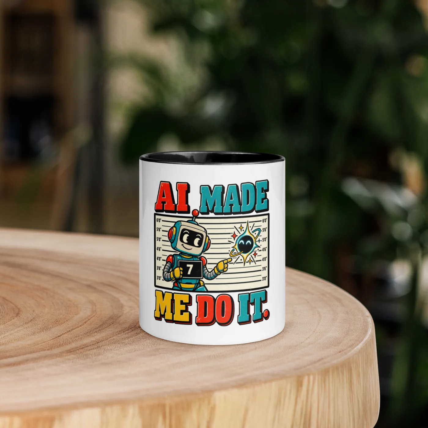 AI Made Me Do It. - Funny AI Color-Inside Mug, Design A