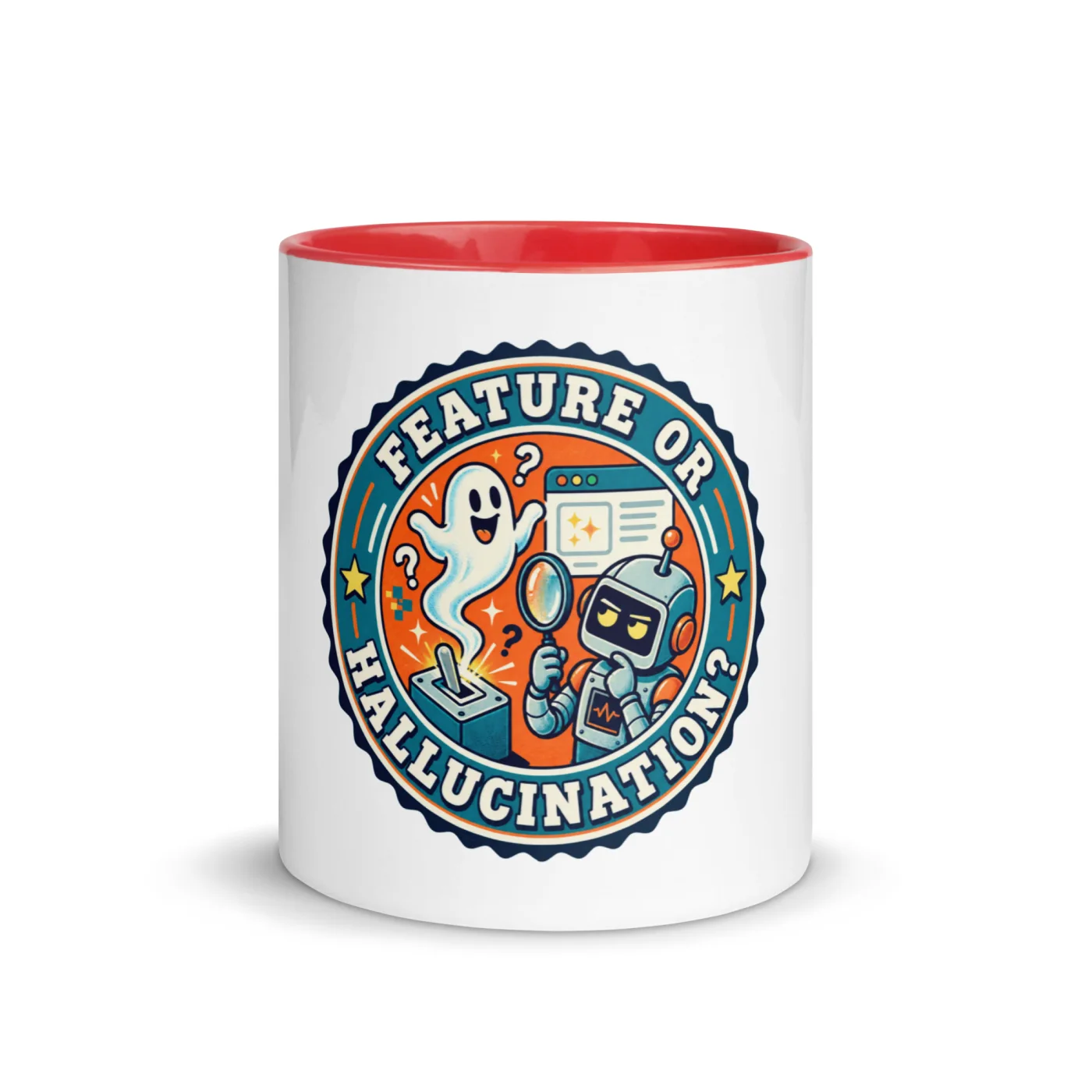 Feature or Hallucination? - Funny AI Color-Inside Mug, Design B