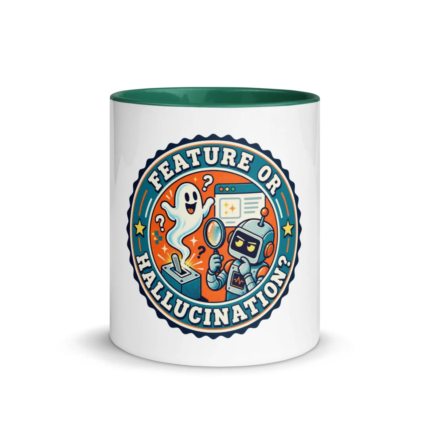 Feature or Hallucination? - Funny AI Color-Inside Mug, Design B