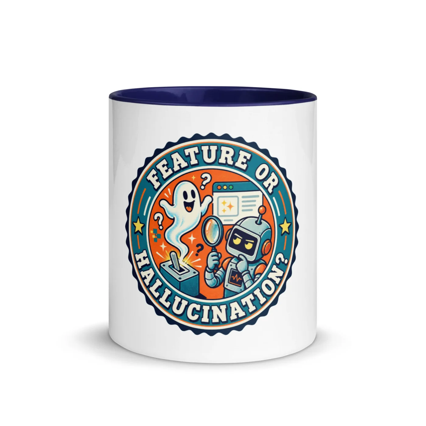 Feature or Hallucination? - Funny AI Color-Inside Mug, Design B