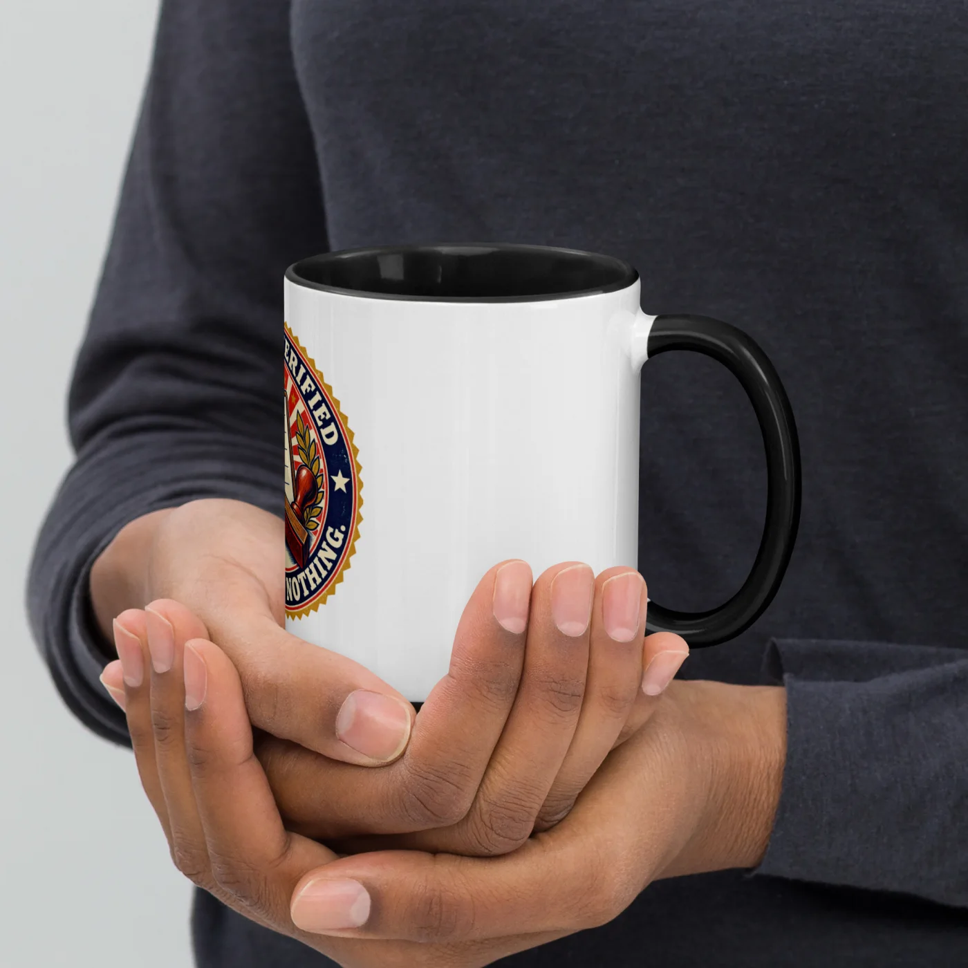We Have Verified Absolutely Nothing. - Funny AI Color-Inside Mug, Design A