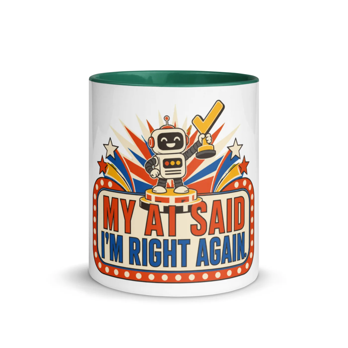 My Agent Is on a Side Quest - Funny AI Color-Inside Mug, Design A