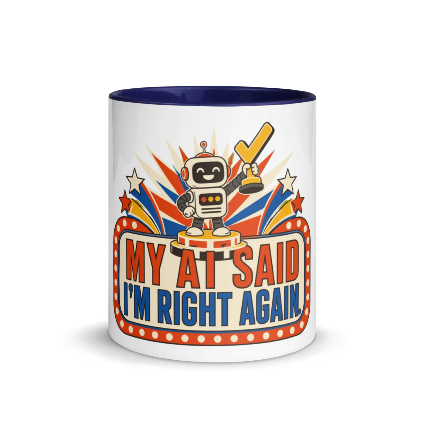My Agent Is on a Side Quest - Funny AI Color-Inside Mug, Design A