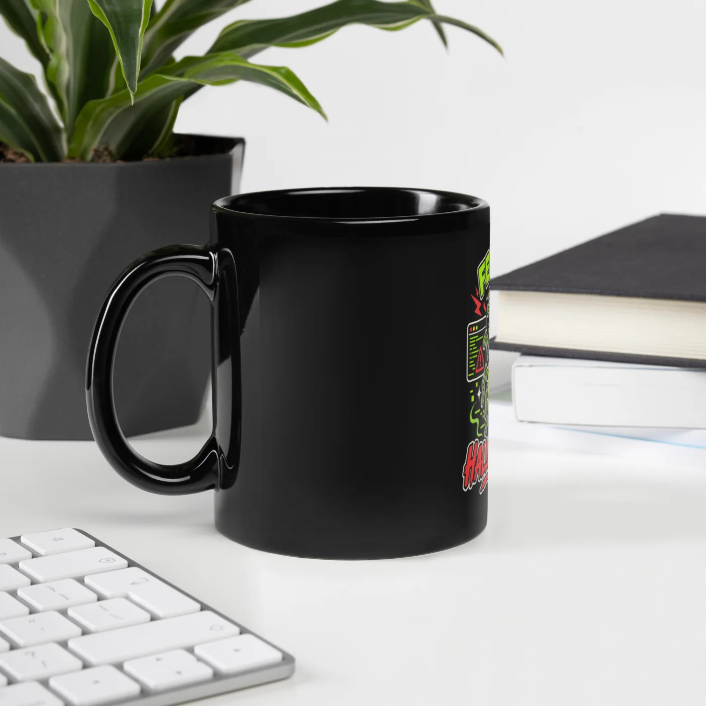 Feature or Hallucination? - Funny AI Black Glossy Mug, Design A