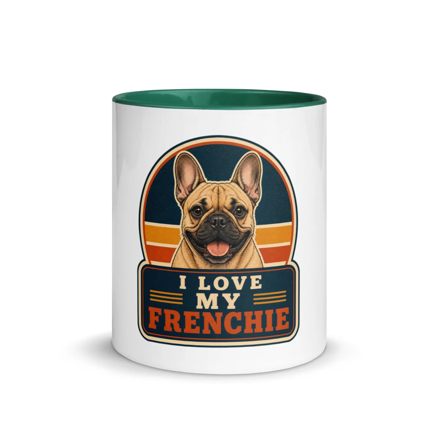 Color Inside Mug, French Bulldog Gift: I Love My Frenchie