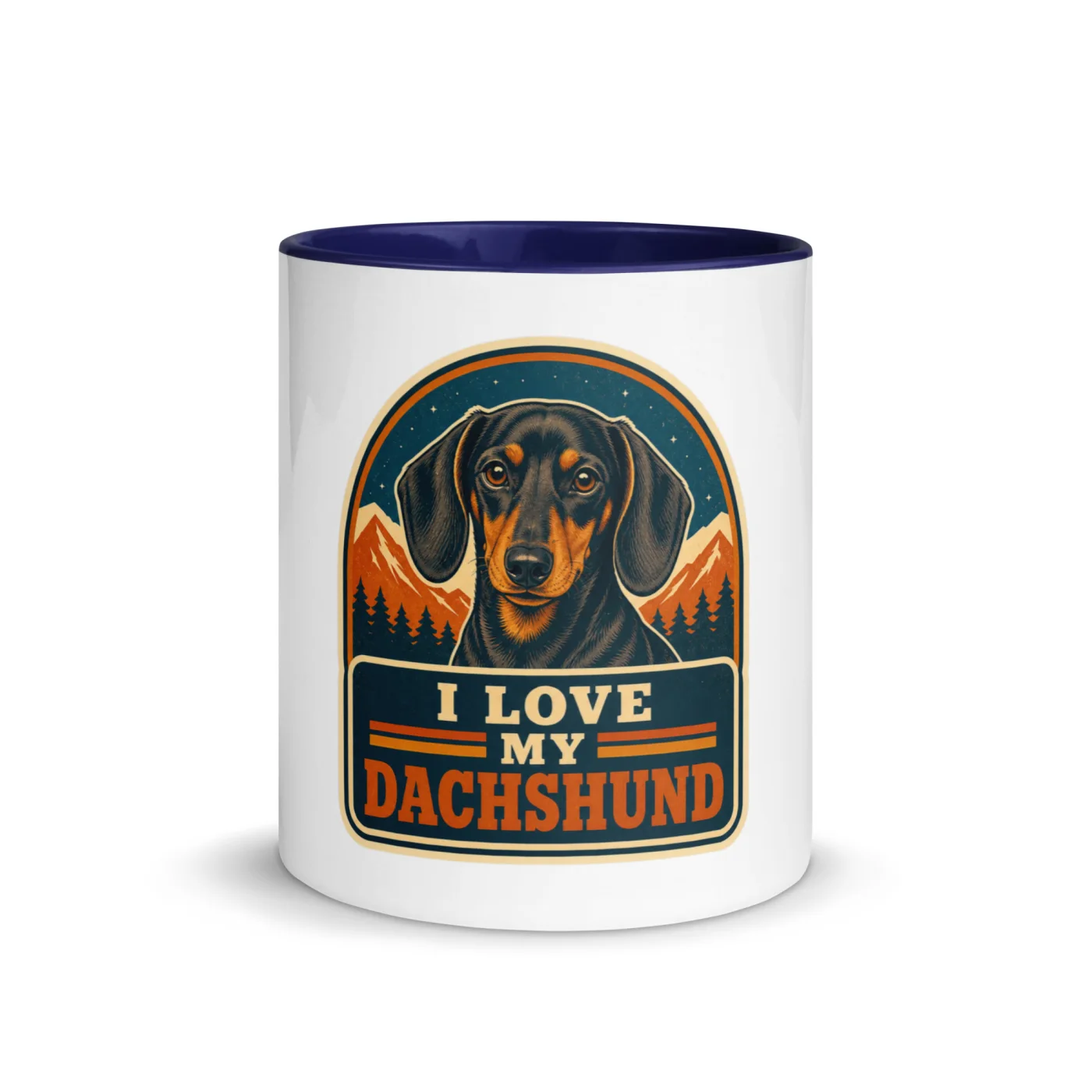 Color Inside Mug, Dachshund Gift: I Love My Dachshund
