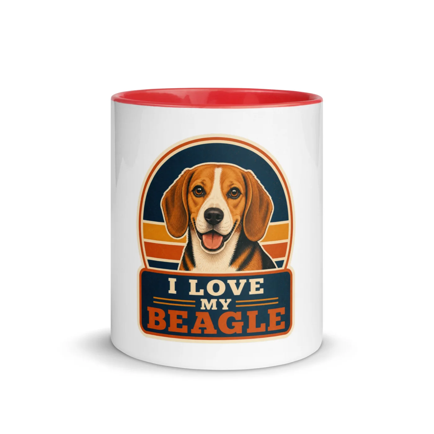 Color Inside Mug, Beagle Gift: I Love My Beagle