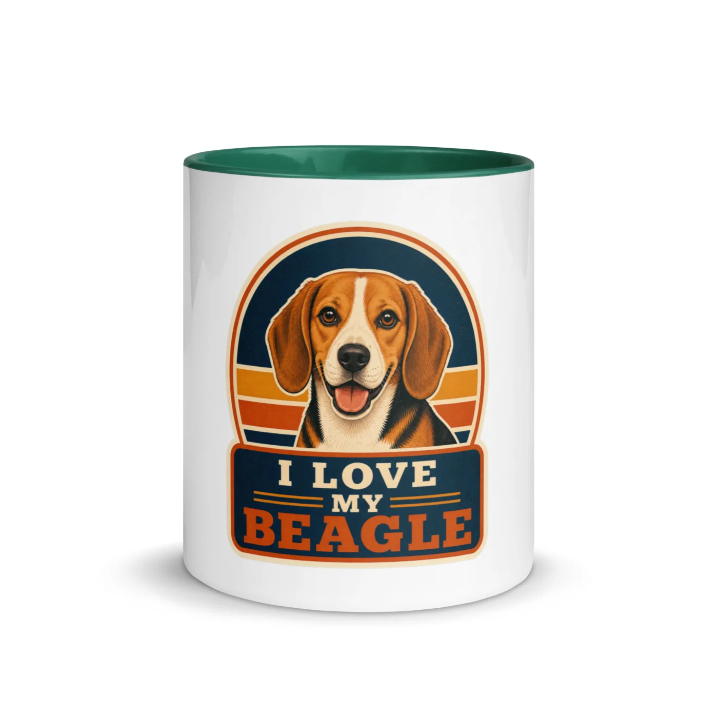Color Inside Mug, Beagle Gift: I Love My Beagle