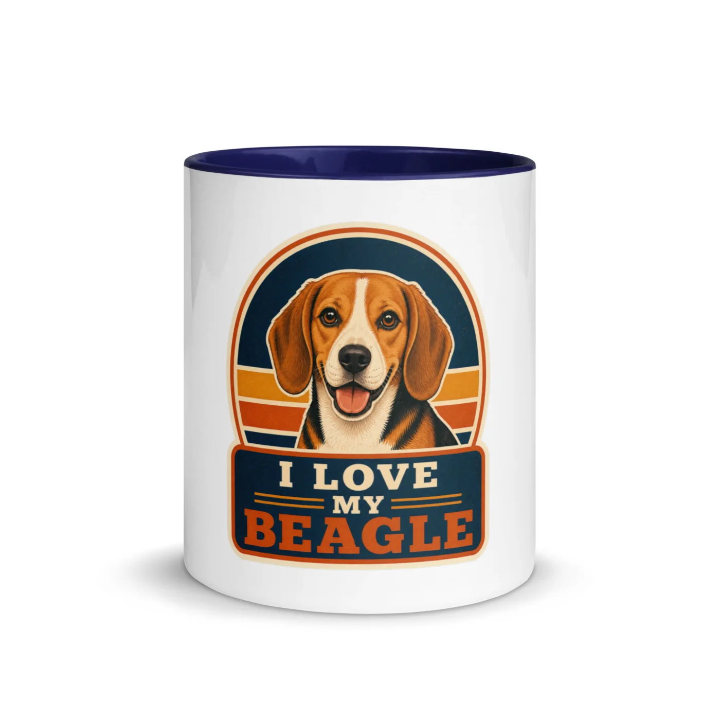 Color Inside Mug, Beagle Gift: I Love My Beagle