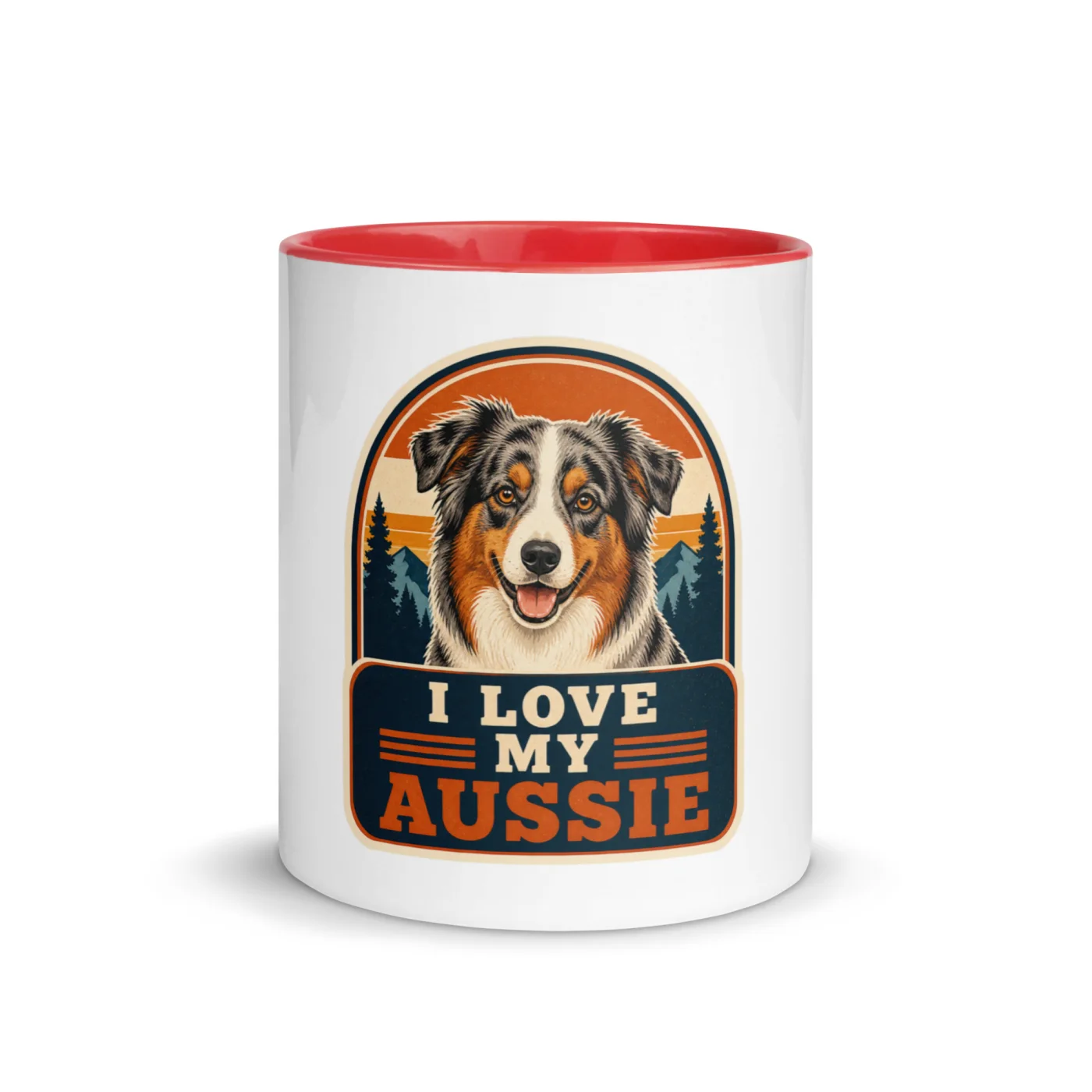 Color Inside Mug, Aussie Gift: I Love My Aussie